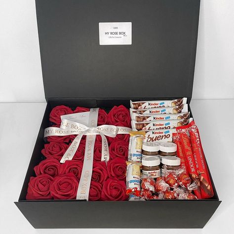 Gifts, Diy, Gift Box Birthday, Flower Gift Ideas, Surprise Box Gift, Diy Gift Box, Valentines Gift Box, Valentine's Day Gift Baskets, Flower Box Gift