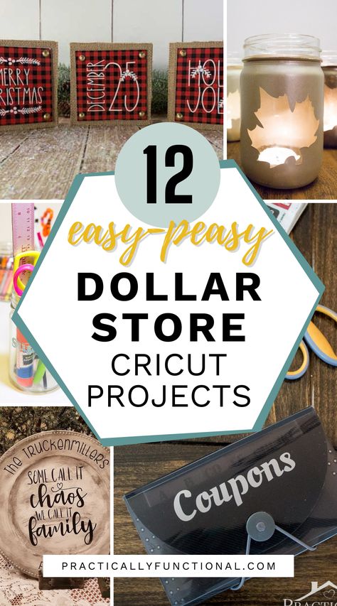 Silhouette Projects, Upcycling, Diy, Diy Dollar Store Crafts, Cricut Craft Room, Dollar Tree Cricut, Cricut Project Ideas, Cricut Explore Projects, Diy Vinyl Projects