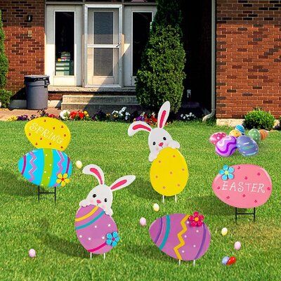 Diy, Easter Eggs, Easter Yard Art, Easter Decorations Outdoor, Easter Garden, Diy Easter Decorations, Easter Decorations, Easter Diy, Lawn Decor