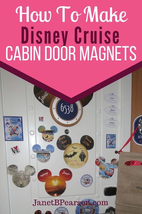 Going on a Disney cruise?  Decorate your cabin door with these easy to make door magnets.  Make them with your favorite Disney character and have some fun!  #Disney #Cruise #DisneyCruiseMagnets Disney, Disney Cruise Line, Crafts, Disney Cruise Door Magnets, Disney Cruise Door Decorations, Disney Cruise Door Decorations Printable, Disney Cruise Door, Disney Cruise Magnets, Disney Cruise Fish Extender Gifts