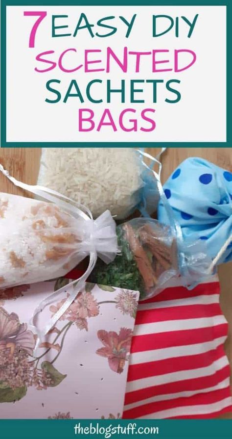 How to make DIY scented sachets and bags using paper and fabric. Add essential oils and dried herbs and flowers for an amazing scent. Great for closets and drawers. #diyscentedsachets #diyscentedbags #diyscentedclosetbags #smellhacks #theblogstuff Montessori, Diy Gifts, Potpourri, Diy, Diy Scent, Scented Sachets, Potpourri Bag, Sugar Scrub Diy, Diy Gift