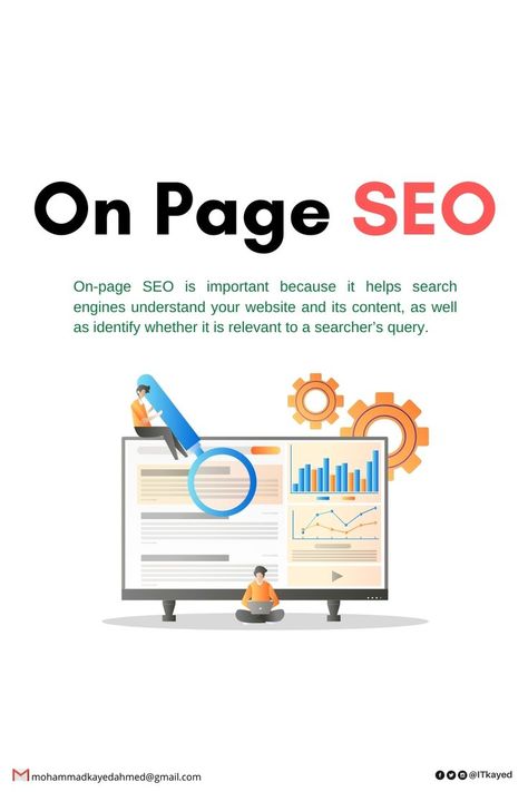 🔎 Why is on-page SEO important?
On-page SEO is important because it helps search engines understand your website and its content, as well as identify whether it is relevant to a searcher’s query. Website Optimization, Best Digital Marketing Company, Digital Marketing Services, Web Traffic, Online Marketing, Marketing Strategy, Digital Marketing Agency, Content Analysis, Digital Marketing Company