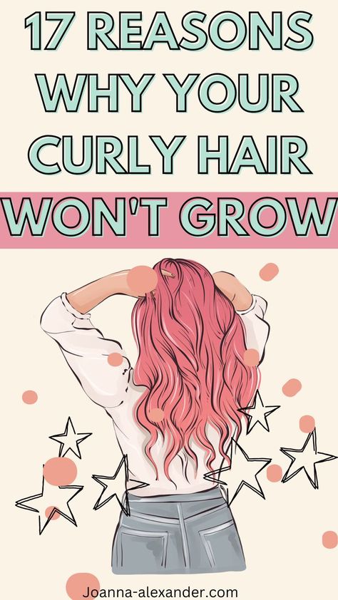 17 REASONS WHY YOUR CURLY HAIR WON'T GROW. Find information about hair gowth. Hair hacks for curly hair and how to grow faster. Tips on how you can grow your hair fast. Find long hair growth tips. Do you want thick curly hair? how to grow long curly hair faster. Hair Growth, Diy, Fast Hair Growth, How To Grow Your Hair Faster, Longer Hair Growth, Hair Growth Faster, Dry Curly Hair, Longer Hair Faster, Curly Hair Growth