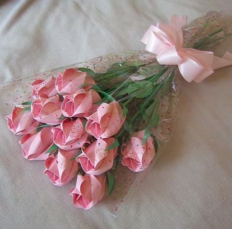 Origami, Paper Flowers, Diy, Origami Flower Bouquet, Paper Flowers Diy, Paper Flower Bouquet, Paper Bouquet, Paper Roses Bouquet, Paper Roses