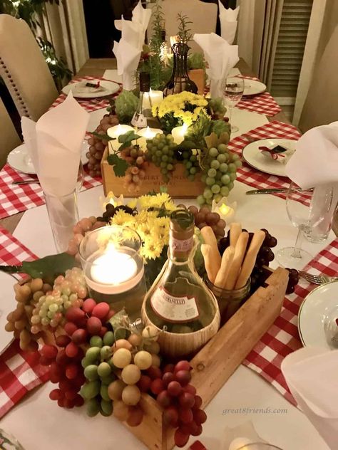 Themed Dinner Parties, Chicago Themed Party, Italian Themed Parties, Italy Party Theme Decoration, Italy Party Theme, Dinner Party Decorations, Dinner Party Themes, Pizza Party Decorations, Italian Party Themes