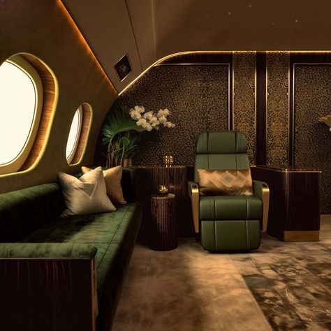 Luxury Private Jets, Luxury Private Jets Interior, Black Private Jet Interior, Private Jet Interior, Luxury Jets, Private Jet, Private Jets, Private Jet Travel, Private Plane Interior