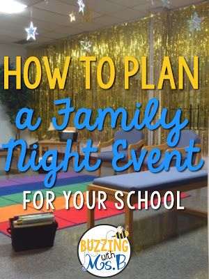 Family nights are a great way to bring in the community. Get your parents involved in learning about the things your kids are working on every day! Here is the process I follow when I plan a family night for any content area (literacy, math, etc.) Elementary School Events, Back To School Event, Literacy Night Activities, Principal's Office, Family Math Night, Family Night Activities, Family Literacy Night, Literacy Coach, Reading Night