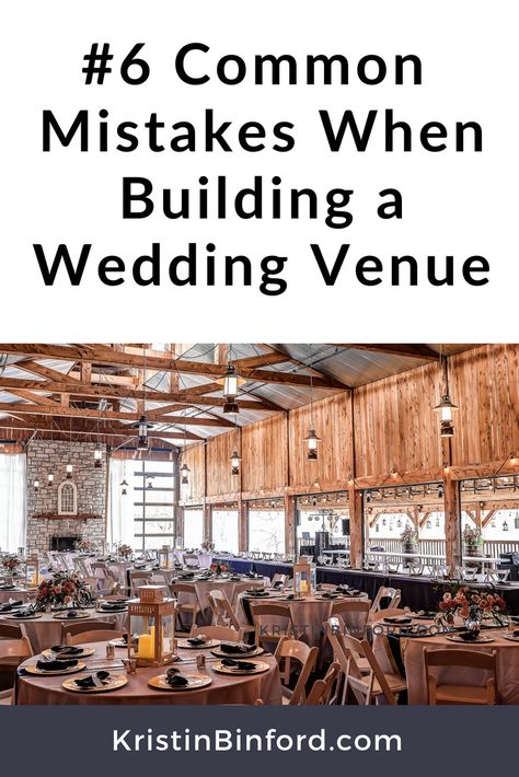 Planning to build a wedding venue? Don't make these 6 common mistakes that will cost you time and money. Click on the image to read the full article at WeddingVenueEducation.com.  Building a Wedding Venue, Wedding Venue Business Plan, Opening a Wedding Venue, Starting a Wedding Venue, Wedding Planning, Wedding Event Planning, Cheap Wedding Venues, Barn Wedding Venue, Event Venue Business, Wedding Event Venues, Wedding Business, Farm Wedding Venue, Wedding Events