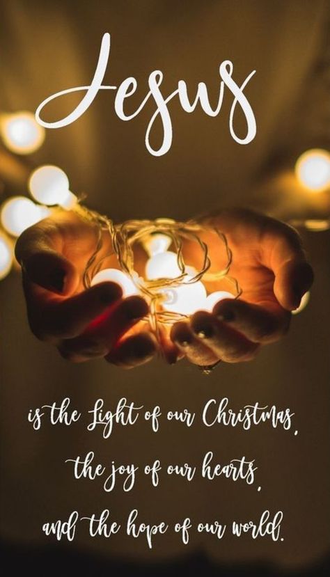 Jesus is the Light of our Christmas, the joy of our hearts, and the hope of our Lord. Have complete faith in our Lord.