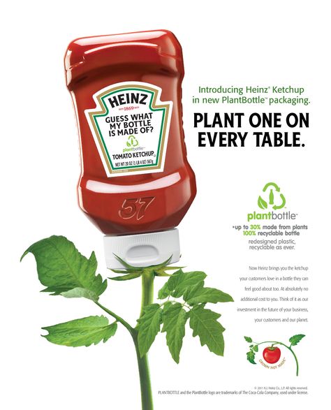 HEINZ ADVERTISEMENT DESIGN: PLANT ONE ON EVERY TABLE – Keyla Fastabend Public, Design, Ketchup, Creative Advertising, Advertising Campaign, Advertising Ads, Food Graphic Design, Advertising Design, Advertising Poster