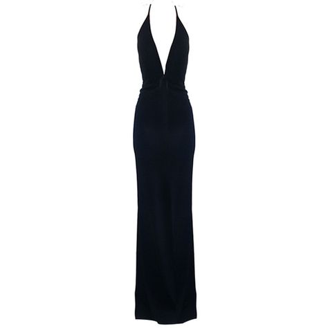 MASON By Michelle Mason Black Deep V Gown ($678) ❤ liked on Polyvore featuring dresses, gowns, long dresses, black, deep plunge v neck dress, rayon dress, mason by michelle mason and mason by michelle mason dress Long Black Evening Dress, Plunging Neckline Dress, Plunging V Neck Dress, Plunging Neck Dress, Deep Plunge Dress, Plunge Neck Black Dress, Halter Neck Plunge Dress