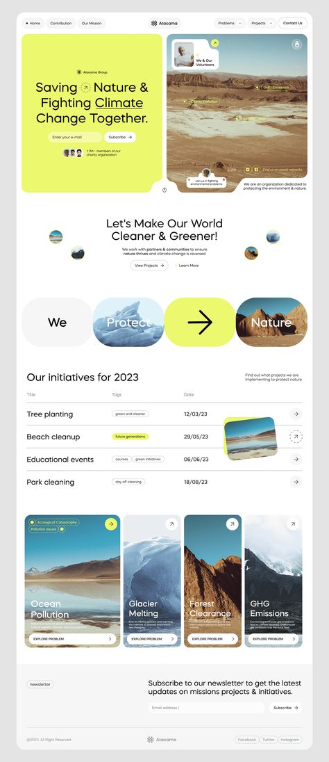 Climate Change Website designed by Levi Wilson for QClay. Connect with them on Dribbble; the global community for designers and creative professionals. Cool Web Design, Desain Ux, 블로그 디자인, Website Design Trends, Ui Ux 디자인, Website Design Inspiration Layout, Web Design Websites, Ui Design Trends, Desain Ui