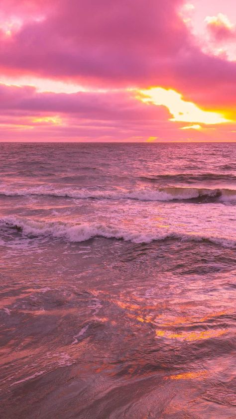 Iphone, Pink, Nature, Beach Wallpaper Iphone, Beach Wallpaper, Sunset, Sunset Pictures, Beach Sunset, Pink Sunset