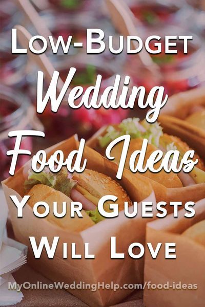Wedding reception food tips and ideas to help stay within budget. Low funds doesn't have to mean a boring wedding menu. Here are ideas for making your food unique while still keeping the costs low. Read them all only on the MyOnlineWeddingHelp.com blog. Wedding Food Stations, Cheap Wedding Food, Wedding Reception Food, Cheap Wedding, Wedding Catering, Wedding Buffet, Cheap Wedding Reception, Wedding Menu, Wedding Buffet Food