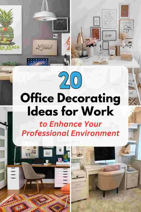 Boost Productivity with These 20 Office Decorating Ideas for Work 39 Modern Office, Work Space, Work Office Ideas, Business Office Decor, Chic Office Decor, Office Ideas For Work, Work Office Decor, Office Decor, Modern Office Decor