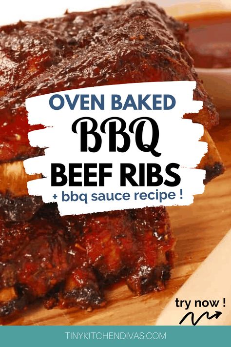 Bbq Ribs, Ribs Recipe Oven, Beef Ribs Recipe Oven, Bbq Beef Short Ribs, Bbq Beef Rib Recipes, Oven Baked Beef Ribs, Bbq Beef Ribs, Cooking Beef Ribs, Beef Ribs In Oven