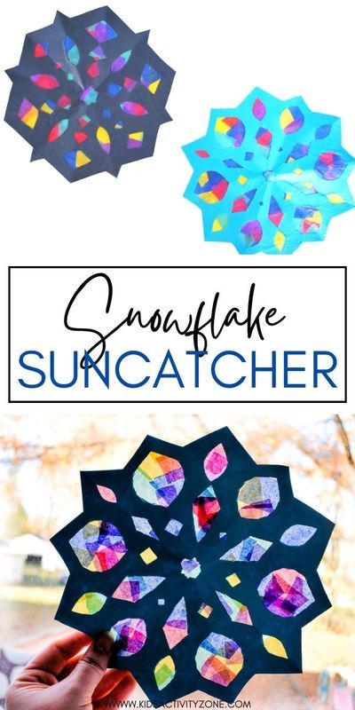 This Snowflake Suncatcher Craft is such an easy craft. Decorate a paper snowflake with tissue paper and hang it in the window! Play, Pre K, Crafts, Diy, Snow Crafts Preschool, Kids Suncatcher Craft, Crafts For Winter, Snow Crafts, Winter Crafts For Toddlers