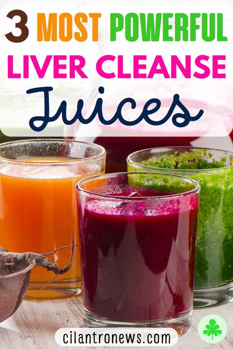 You'll find the 3 most powerful liver cleanse juice recipes here. These easy juices help remove stones, gravel and toxins from your liver and gallbladder naturally. These drinks reverse alcohol fatty liver. Check out the best juices to flush out toxicants from your liver and kidney. If you wonder how to detox your gut, here is the best natural drink. One recipe includes a green juice and another one comprises among others juices beet juice. Smoothies, Detox, Juice Cleanses, Liver Cleanse Juice, Liver Detox Juice, Kidney Cleanse, Juice Cleanse Recipes, Juicing For Health, Cleanse Recipes