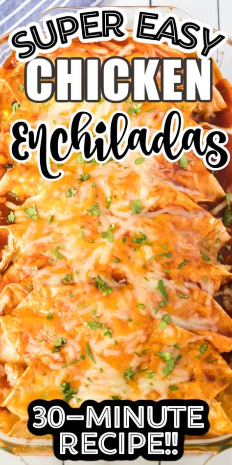 Chicken Recipes, Enchiladas, Chicken Enchiladas Easy, Easy Chicken Enchilada Recipe, Chicken Enchiladas, Chicken Enchilada Recipe, Best Chicken Enchilada Recipe, Shredded Chicken, Chicken Dishes