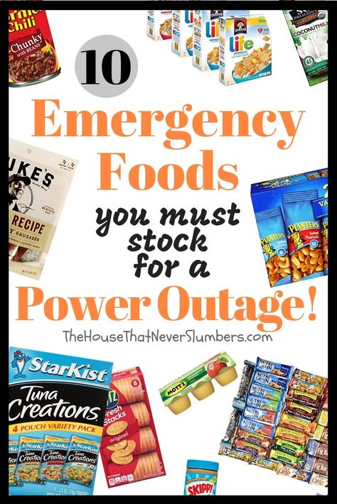 10 Emergency Foods You Must Stock for a Power Outage Situation | The House That Never Slumbers Emergency Preparation, Homestead Survival, Emergency Preparedness, Camping, Life Hacks, Emergency Preparedness Food, Emergency Preparedness Food Storage, Emergency Food Supply, Emergency Food Storage