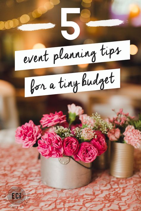 Throwing a big event, whether it's a fundraiser, wedding, anniversary party, you name it... can be really expensive. Since I've kind of branded myself as a budget savvy DIYer, I get asked to help with large events with tiny budgets quite often. After doing a wedding and a charity gala this year, I thought it was time to share some Tips for Event Planning on a Budget. Organisation, Diy Event Planning, 10th Anniversary Party Ideas, Wedding Planning On A Budget, 10th Anniversary Party, Charity Event Decorations, Event Planning Tips, Event Planning Checklist, Party Planning