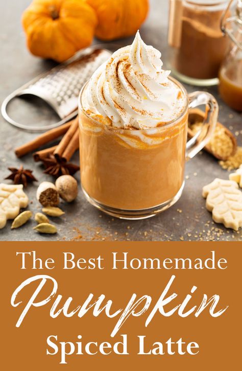 Smoothies, Thanksgiving, Desserts, Starbucks, Dessert, Snacks, Pumpkin Spice Latte, Homemade Pumpkin Spice Latte, Homemade Pumpkin Latte