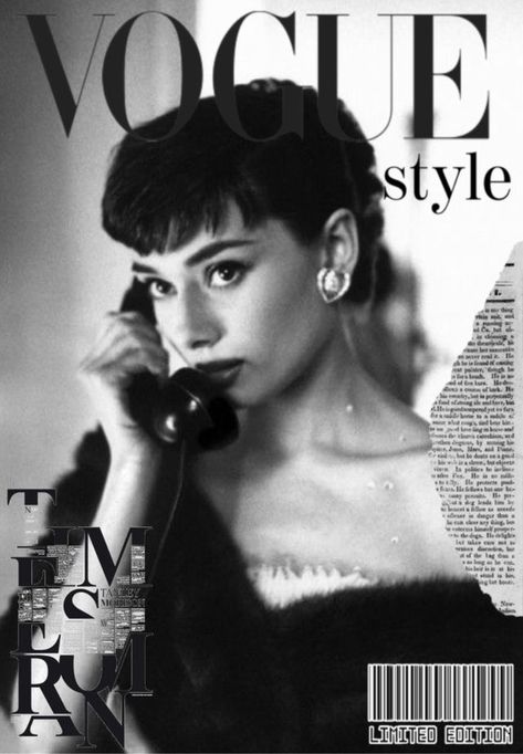 vintage fashion magazine Audrey Hepburn, Vintage, Films, Vogue, Vintage Vogue, Chanel, Vogue Magazine, Vogue Magazine Covers, Vogue Photography