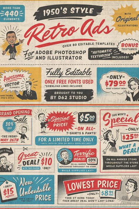 Retro, 1950s, Ideas, Design, Vintage Ads 1950s, 1950s Ads, Vintage Graphics, Retro Ads, Vintage Poster Design