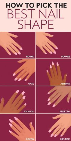 Manicures, Nail Art Designs, Different Nail Shapes, Gel Acrylic Nails, Nail Tip Shapes, Acrylic Nail Shapes, Squoval Nails, Nail Tips, Manicure And Pedicure