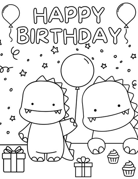 Colouring Pages, Doodles, Happy Birthday Crafts, Happy Birthday Free Printable, Kids Birthday Cards, Happy Birthday Printable, Happy Birthday Coloring Pages, Birthday Printables, Free Birthday Printables