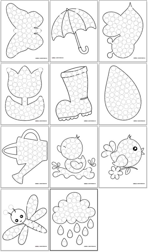 Crafts, Colouring Pages, Montessori, Pre K, Spring Preschool Activities, Preschool Colors, Spring Crafts For Preschoolers, Spring Preschool Theme, Spring Theme Preschool Activities