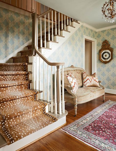 Here's another view of the formal entry way. Home Décor, Design, Ideas, Architecture, Oviedo, Home, Staircase Carpet Runner, Eastmoreland, Round Carpet Living Room