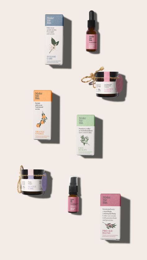 Make Me Bio cosmetics - Fonts In Use Natural Cosmetics, Behance, Packaging, Skincare Packaging, Natural Cosmetics Packaging, Cosmetics Brands, Beauty Packaging, Cosmetics, Cosmetic Packaging