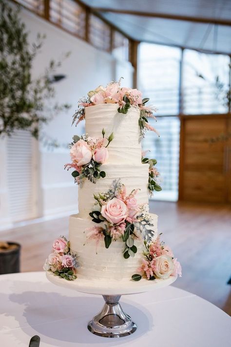 Romantic Wedding Cakes: Get Inspired With Most Chic Ideas | Pink wedding cake, Floral wedding cakes, Wedding cakes with flowers Wedding Cakes, Wedding Cake Designs, Engagements, Dream Wedding Cake, White Wedding Cake, Wedding Cake Inspiration, Wedding Cakes With Flowers, Elegant Wedding Cakes, Wedding Cakes Elegant