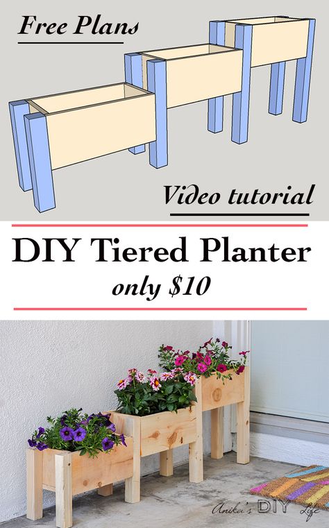 Diy Home Décor, Diy Furniture, Cheap Home Decor, Diy Home Decor, Planter Box Plans, Planter Boxes, Home Projects, Home Diy, Diy Wood Projects