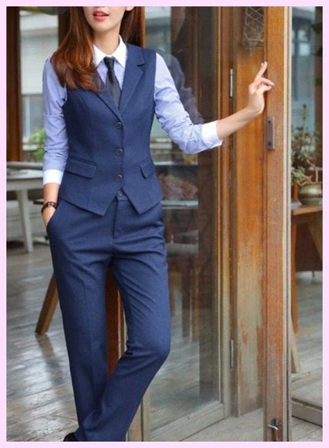 Outfits, Casual Outfits, Formal Suits, Moda, Formal Style, Formal Suits For Women, 3 Piece Suits, Suits For Women, Suit Fashion
