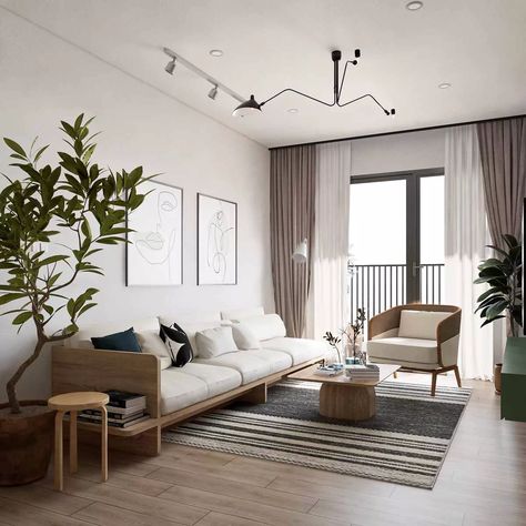 40+ of the Best Renderings by Enscape Users Apartment Rendering Interior, Living Room Rendering Interior Design, Minimal Living Room Interior, Living Room Rendering, Nordic Style Interior, Enscape Rendering Interior, Nordic Interior Design Living Room, Living Room Render, Interior Rendering Architecture