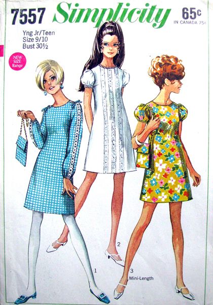 Simplicity 7557 A | Vintage Sewing Patterns | FANDOM powered by Wikia Fashion, Dress Patterns, Couture, Model, Style, Robe, Mod Dress, Pattern Fashion, Moda