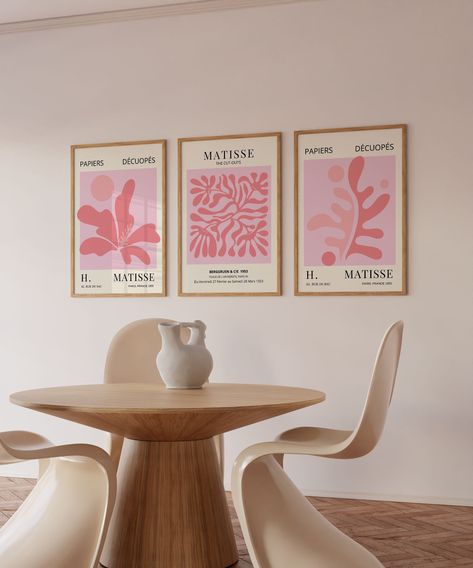 Excited to share the latest addition to my #etsy shop: Henri Matisse Set of 3 Wall Art, Matisse Gallery Wall Set, Pink Matisse Poster Set,Matisse Posters, Matisse Exhibition Poster,Matisse Prints https://etsy.me/3BpITjc #unframed #bedroom #minimalist #flowers #vertical Design, Inspiration, Interior, Henri Matisse, Pink Wall Art Prints, Matisse Prints, Wall Prints, Art Gallery Wall, Gallery Wall Art Set