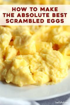 Follow these simple steps and recipe on how to make the absolute best scrambled eggs, which result in pillow-y, fluffy, creamy, flavorful eggs every time! Breakfast just got better! #scrambledeggs #scrambledeggsrecipe #thebestscrambledeggs Egg Recipes, Toast, Scrambled Eggs, Snacks, Scrambled Eggs For 1, Scrambled Eggs Recipe, Egg Recipes For Breakfast, Best Scrambled Eggs, Best Egg Recipes