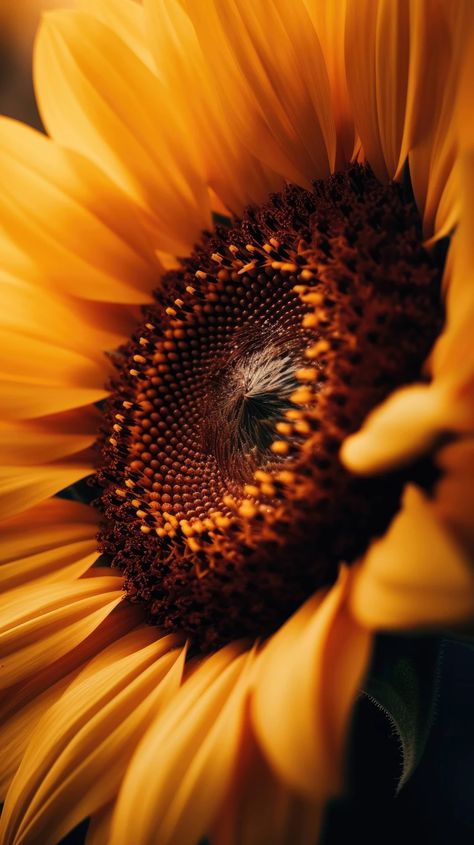A mesmerizing wallpaper featuring the macro details of a yellow sunflower Ideas, Inspiration, Sunflower Sunset, Sunflower Wallpaper, Yellow Sun, Yellow Sunflower, Sunflower Photography, Sunflower Pics, Sunflower Pictures