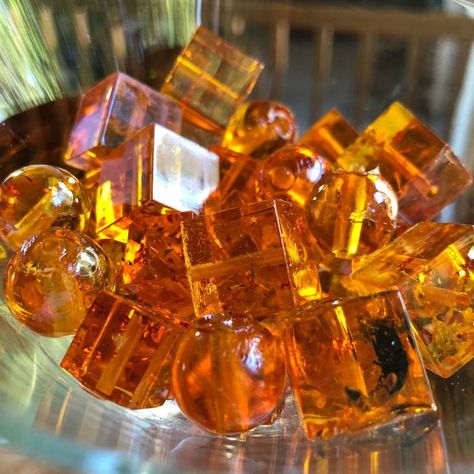 Picture of Amazing Faux Amber Beads Resin, Diy, Amber Resin, Amber Beads, Resin Beads, Amber, Resin Crafts, How To Make Resin, Resin Diy
