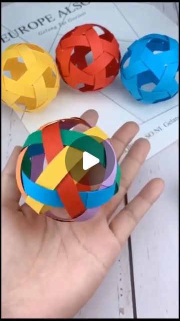 Itsy Bitsy Artsy I Art & Craft I Creative DIY on Instagram: "Unleashing a burst of creativity with vibrant handcrafted paper balls! 🌈✂️ Let the colorful chaos begin! 

Follow me @itsy_bitsy_23

#CraftyKids #PaperArt #DIYFun #CreativePlay #CraftingJoy #ColorfulCreations #HandmadeHappiness #CraftyMagic #KidsCrafts #PaperCrafting #ArtfulPlaytime #CraftyHands #ImaginationUnleashed #PlayfulCrafts #RainbowCrafts #ArtAndFun #PaperPlay #CraftyMinds #KidApproved #CreativeKids #CraftingTogether" Paper Crafts, Diy, Paper Folding Crafts, Paper Folding Techniques, Paper Crafts Diy Tutorials, Paper Craft Diy Projects, Paper Crafts Diy, Diy Paper, Easy Crafts With Paper