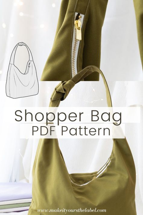 Shopper bag, Knot handle, Knotted tote bag, Borg bag sewing pattern, Canvas bag pattern, Knotted bag pattern, Knot bag pdf sewing pattern, handbag sewing pattern, shoulder bag, linen bag, women's bag pdf sewing pattern, beginner bag pattern, tote bag pattern, Knot bag pdf Hobo Bag, Hobo Bag Patterns, Shopper Bag, Bags Sewing, Diy Bags Purses, Zippered Tote Bag Pattern, Taschen, Tote Bag Pattern, Sewing Purses