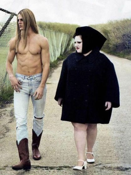 People, Odd Couples, Couples, Couple, Beth Ditto, Couple Goals, Weird, Couple Pictures, Couple Photos