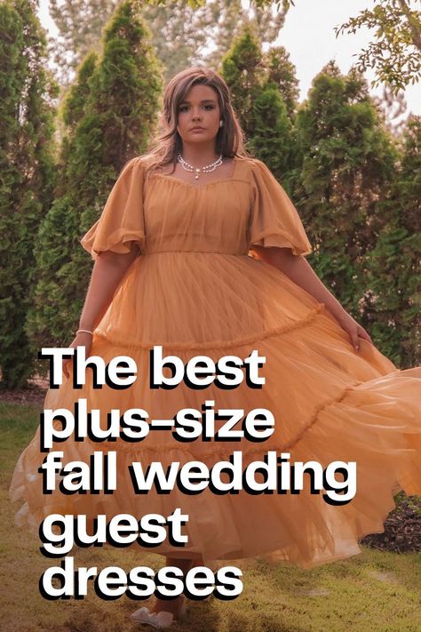 Trendy plus-size wedding guest dresses for fall weddings Wedding Guest Outfit Fall, Guest Dresses, Plus Size Wedding Guest Dresses, Plus Size Wedding Guest Dress, Wedding Guest Outfit, Formal Dress For Wedding Guest, Wedding Attire Guest, Wedding Guest Dress, Plus Size Wedding
