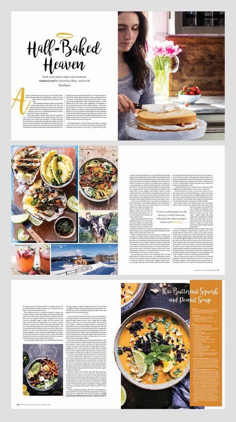 Breckenridge Magazine food feature layout design by shelleylai.com