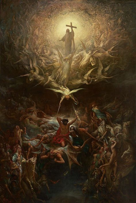 Salon des Arts on Twitter: "Gustave Doré (1832-1883) : - The Triumph of Christianity over Paganism (1868)… " Ancient Art, Lord, Catholic Art, Classical Art, Renaissance Paintings, Renaissance Art, Biblical Art, Religious Art, Heaven Art