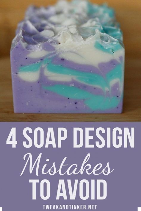 Let's face it: cold process soap making is a finicky craft. These 4 things can help you perfect your soap design techniques. #coldprocess #soap #soapdesign Homemade Soap Recipes, Cold Process Soap, Cold Process Soap Designs, Cold Process Soap Recipes, Soap Making Recipes, Diy Bath Products, Soap Making Supplies, Soap Making, Home Made Soap