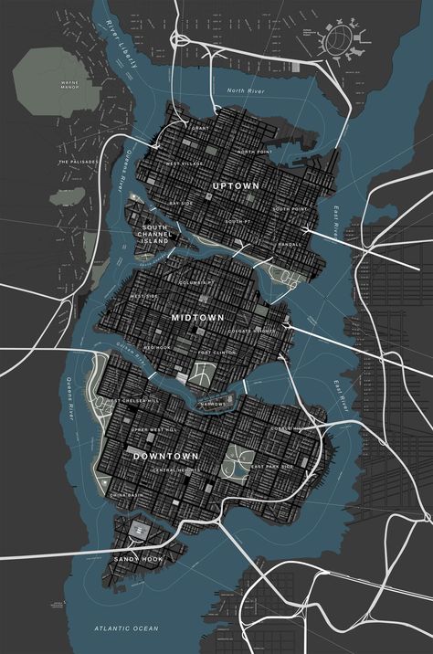 Gotham City (Nolanverse) | Batman Wiki | Fandom Draw, Batman, Design, Rpg, Shadowrun, Fantasy Map, Gotham, Dark Knight, City